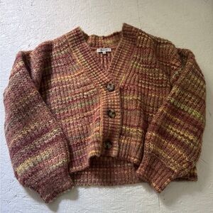 Madewell Cozy Multicolor Knit Cardigan